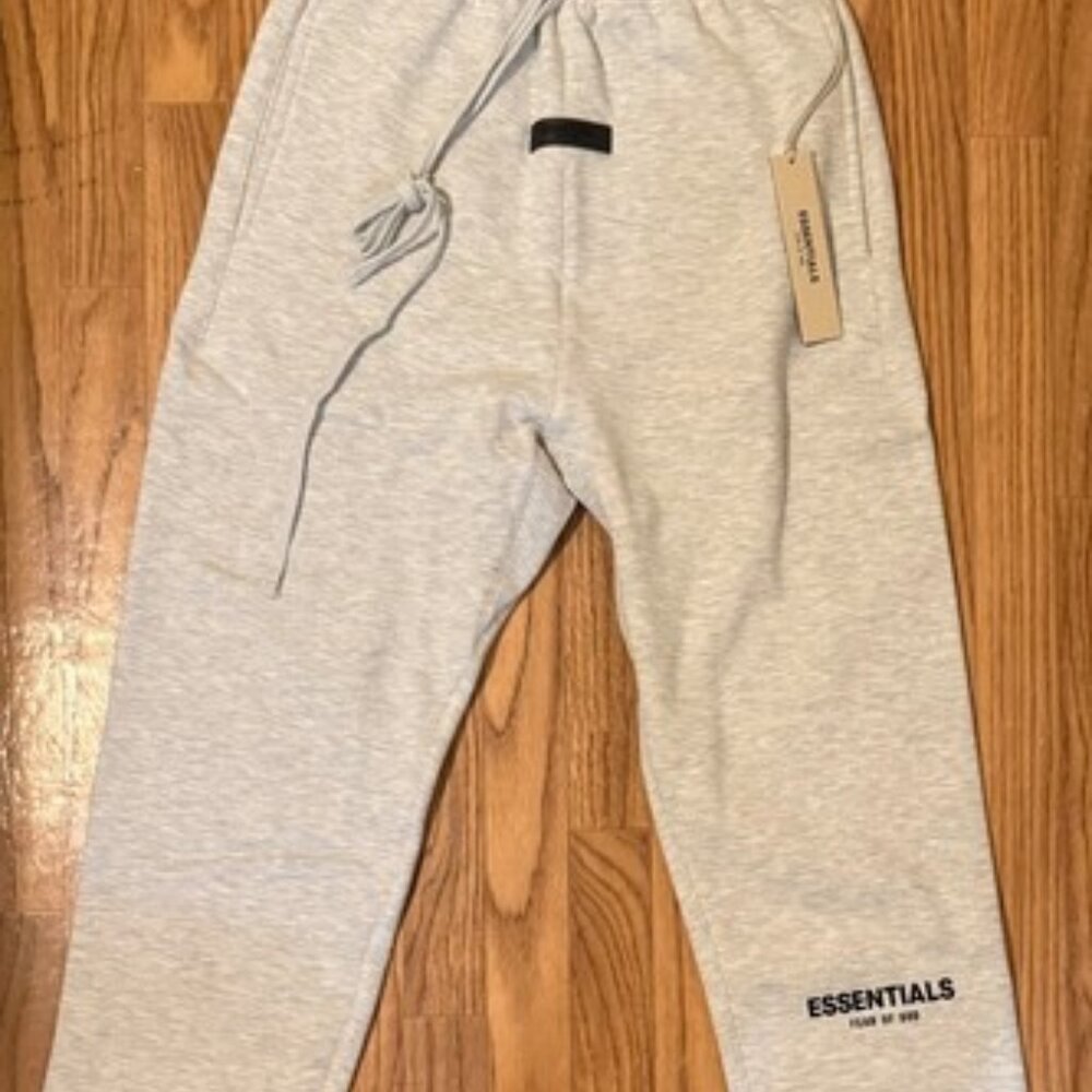Essentials Pants Light Oatmeal Size Small